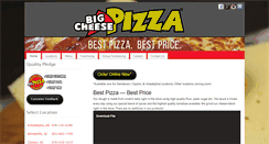 Desktop Screenshot of mybigcheesepizza.com